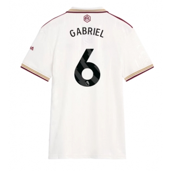 Billige Fotballdrakt Arsenal Gabriel Magalhaes #6 Replika Tredjedrakt Dame 2025-26 Kortermet